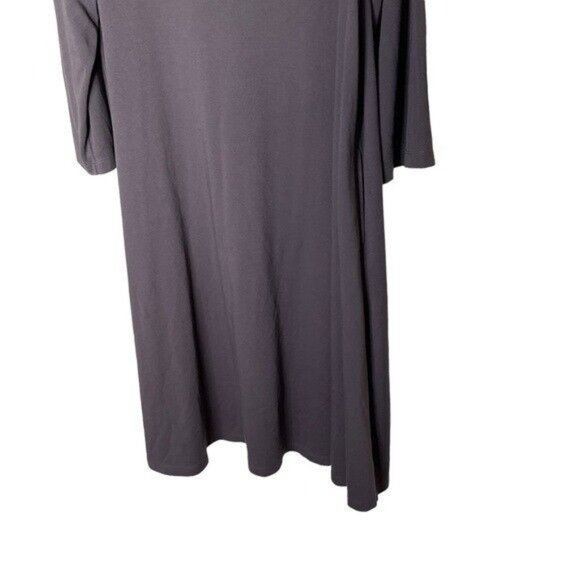 Bryn Walker Ilse Ponti Soft Knit Drape Mock Neck Long Dolman Sleeve Dress Medium - Picture 5 of 10